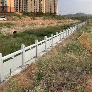 鹤岗 白麻河道栏杆效果展示图