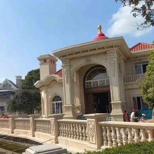 鹤岗 黄金麻花岗岩欧式别墅