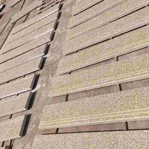 鹤岗 黄金麻花岗岩光面楼梯踏步