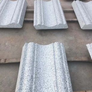 鹤岗 白麻花岗岩光面别墅线条