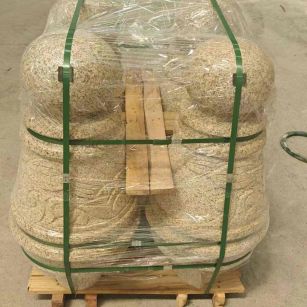 鹤岗 黄金麻异形定制雕花——棒棒糖挡车柱