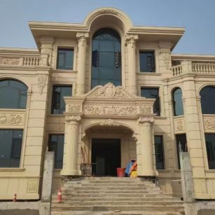 鹤岗 黄金麻花岗岩别墅外墙干挂