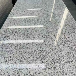 鹤岗 白麻花岗岩光面毛板