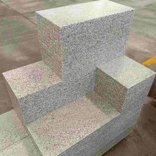 鹤岗 白麻花岗岩荔枝面地铺石