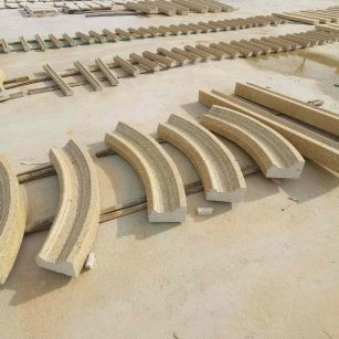 鹤岗 黄金麻花岗岩别墅线条