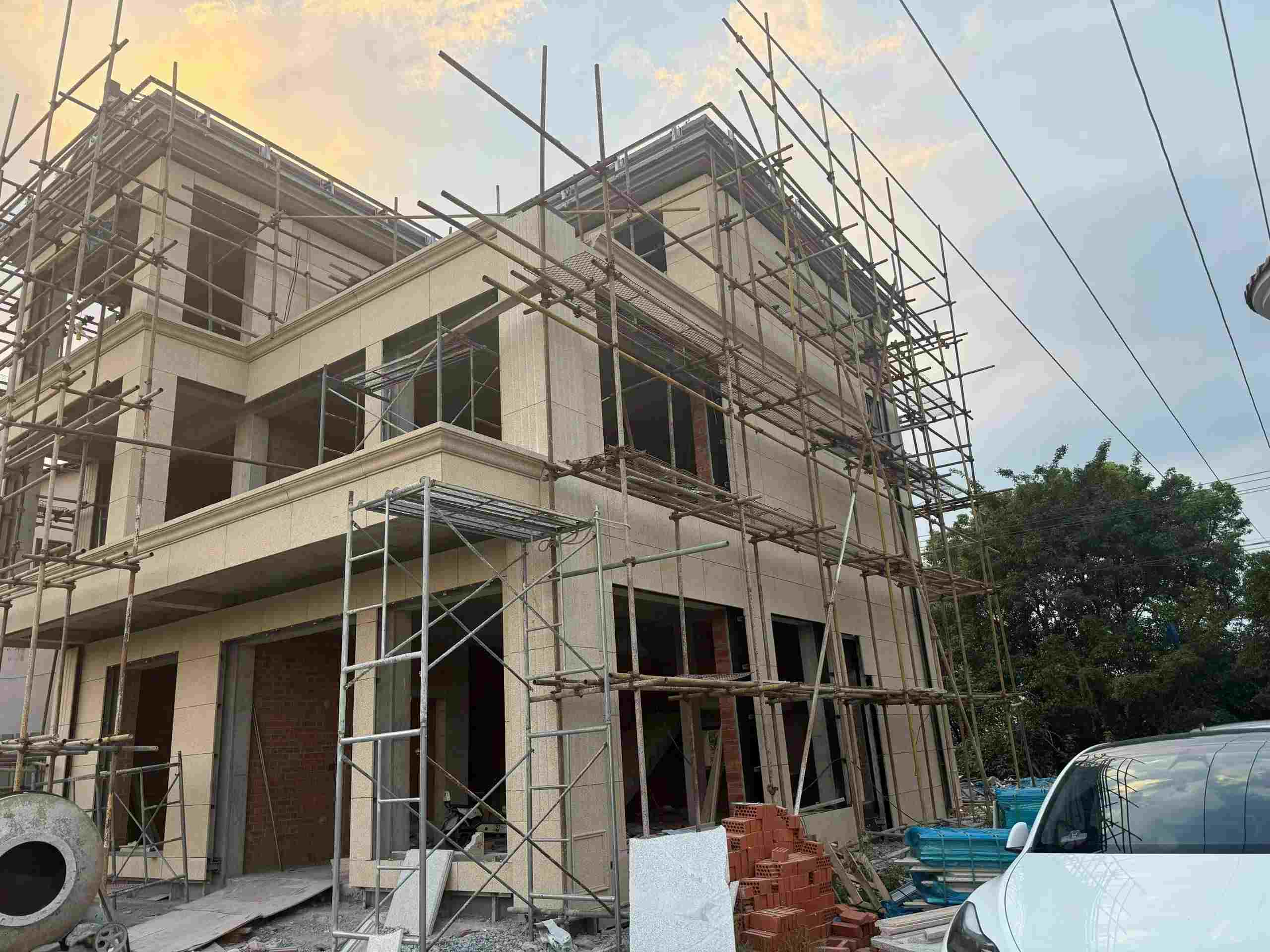 鹤岗 黄金麻荔枝面花岗岩外墙干挂