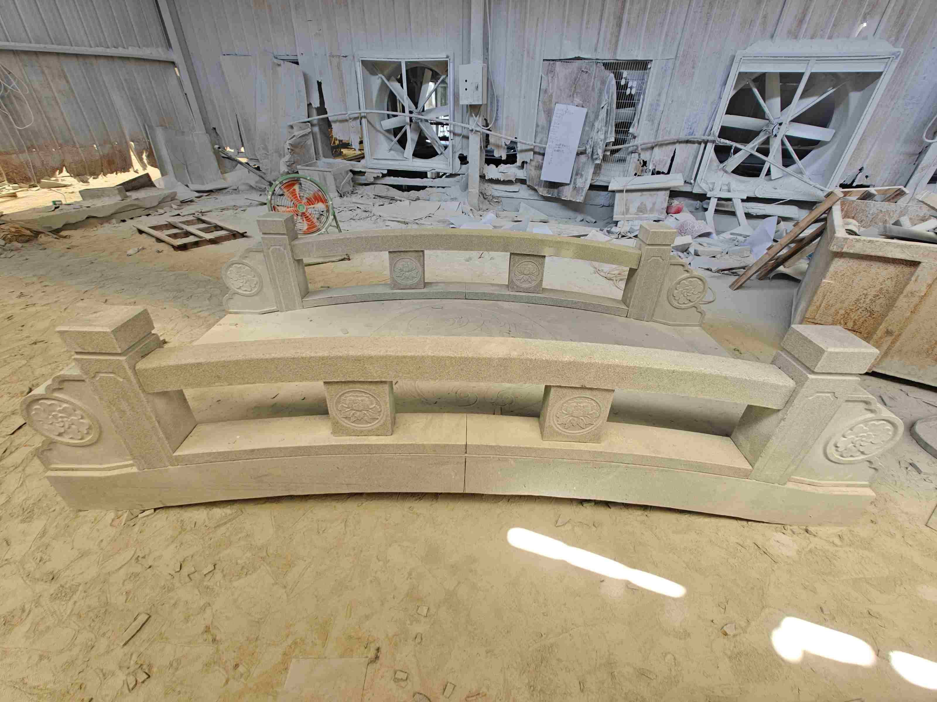 鹤岗 芝麻灰花岗岩异形加工-拱桥，石桥