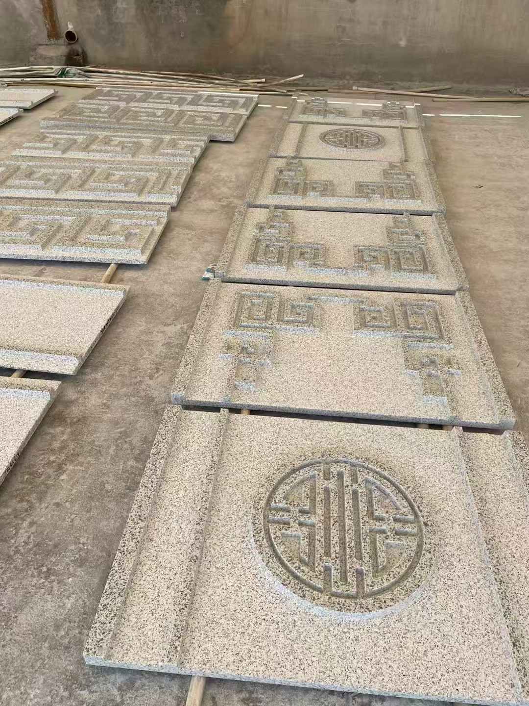 鹤岗 白麻花岗岩外墙立面雕刻板